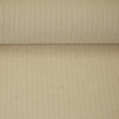 Rippstrick - Rippjersey - Leinen - Baumwolle - natur Rippstrick - Rippjersey - Leinen - Baumwolle - natur